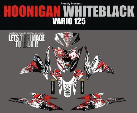 HONDA VARIO 125 FI -HOONIGAN BLACKWHITE